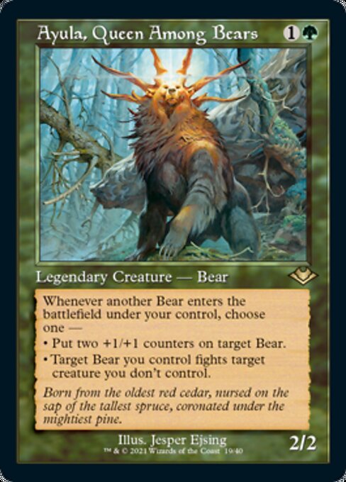 Ayula, Queen Among Bears – MH1 Retro Etched Foil