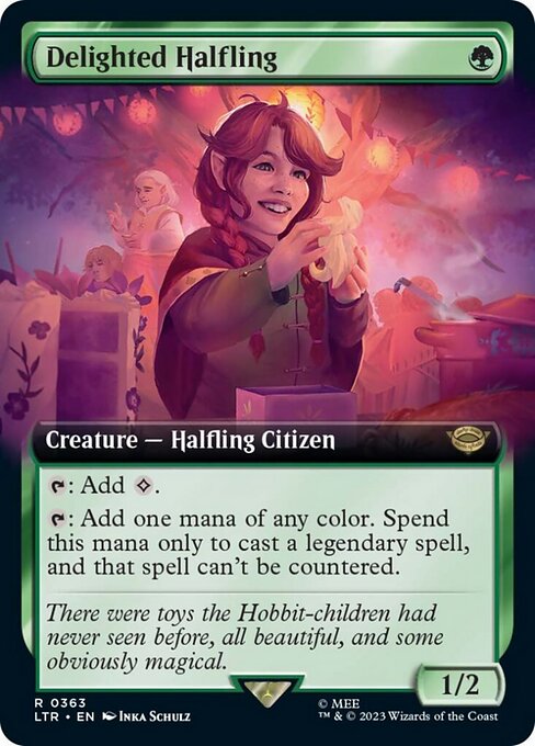 Delighted Halfling – Extended Art