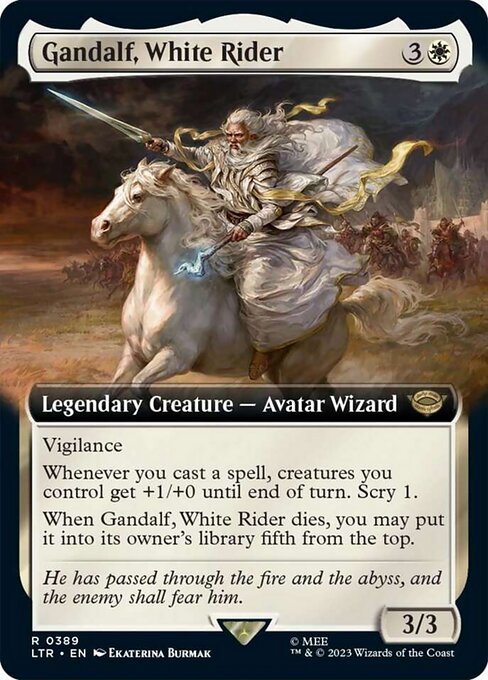Gandalf, White Rider – Extended Art