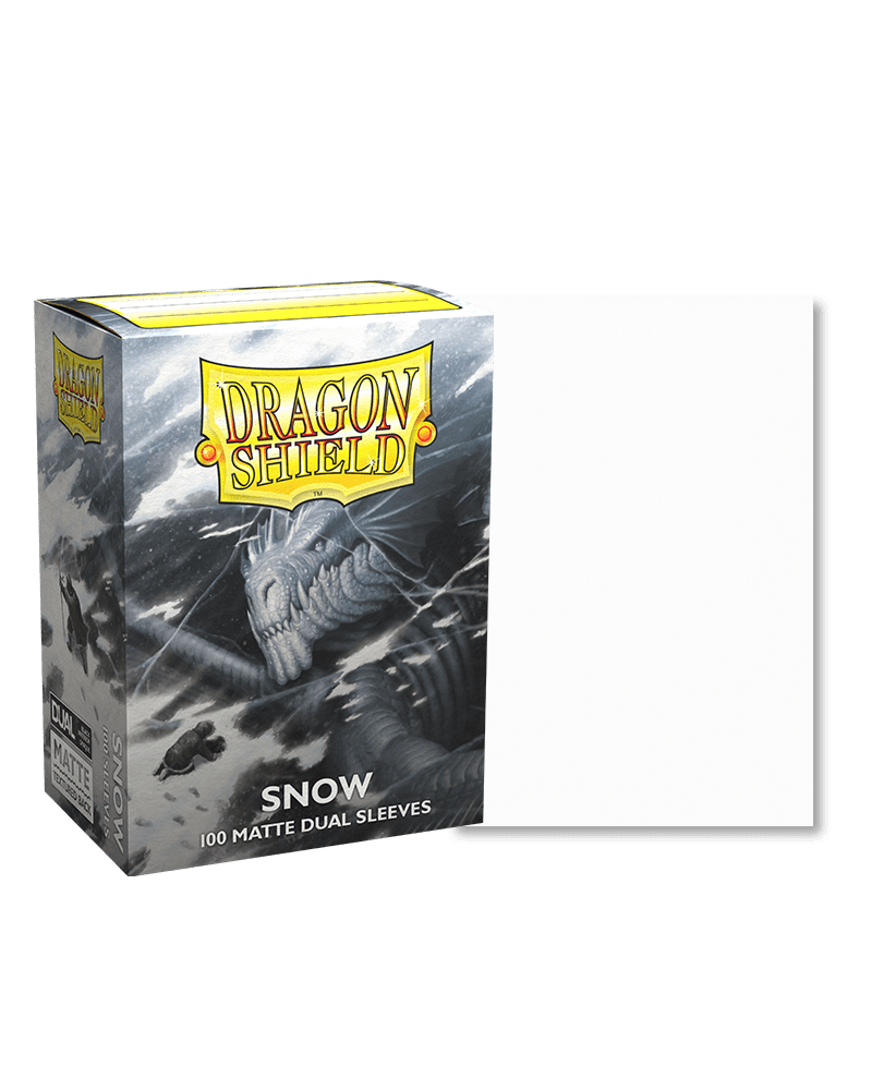 Dragon Shield – Matte Dual Sleeves – Snow