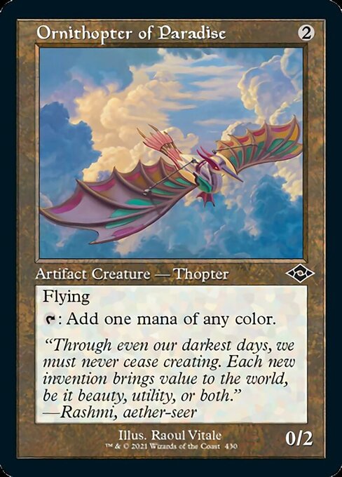 Ornithopter of Paradise – Retro Etched Foil