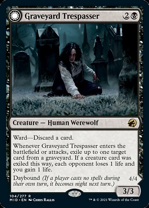 Graveyard Trespasser // Graveyard Glutton – Foil