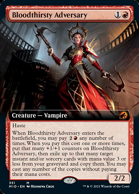 Bloodthirsty Adversary – Extended Art – Foil