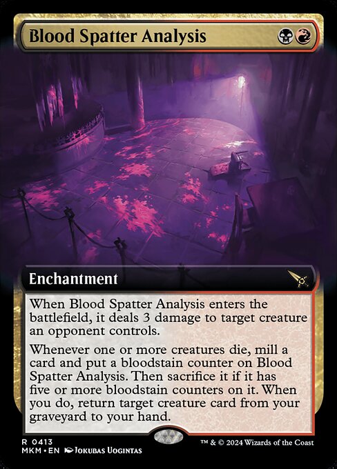 Blood Spatter Analysis – Extended Art