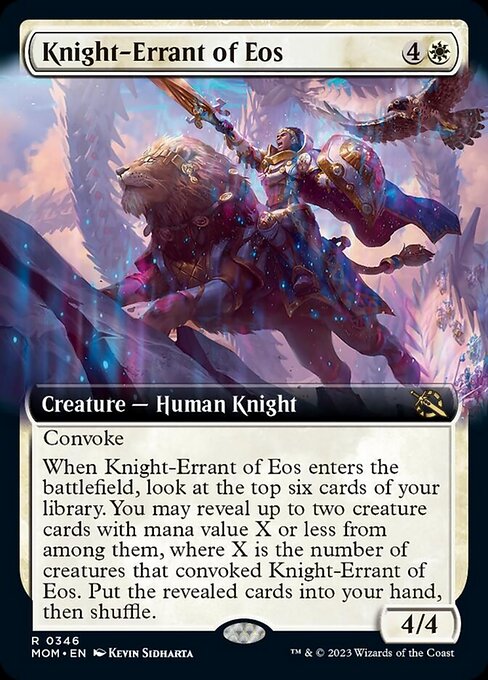 Knight-Errant of Eos – Extended Art – Foil