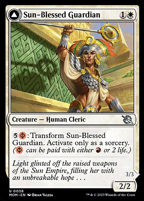 Sun-Blessed Guardian // Furnace-Blessed Conqueror – Foil