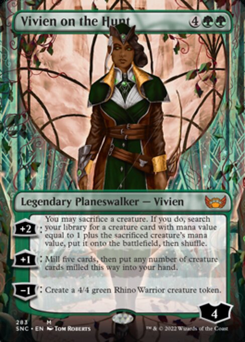Vivien on the Hunt – Borderless Planeswalker