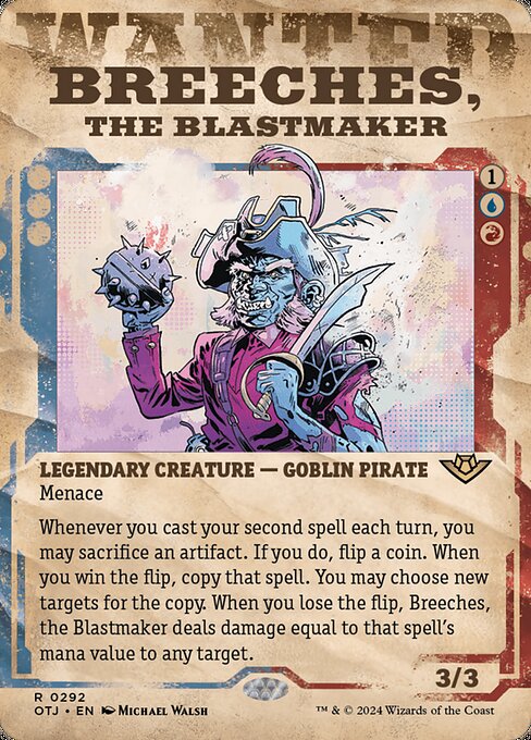 Breeches, the Blastmaker – Wanted Poster – Foil