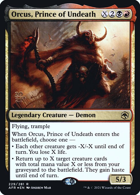 Orcus, Prince of Undeath – PR Foil
