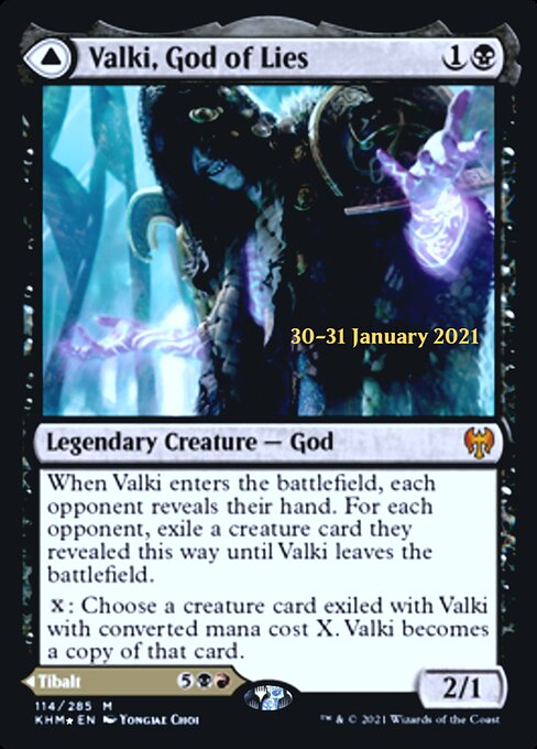 Valki, God of Lies // Tibalt, Cosmic Impostor – PR Foil