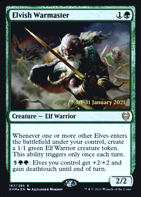 Elvish Warmaster – PR Foil