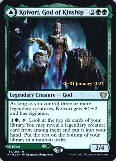 Kolvori, God of Kinship // The Ringhart Crest – PR Foil