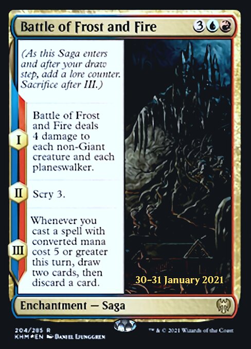 Battle of Frost and Fire – PR Foil
