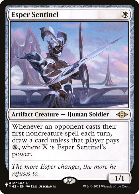 Esper Sentinel – The List