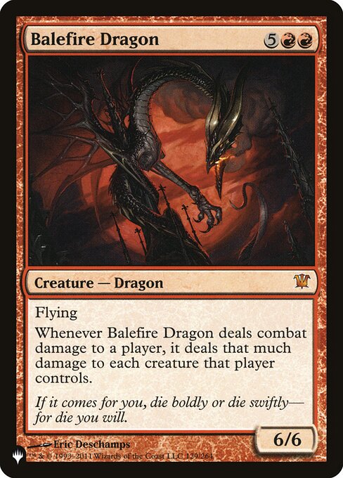 Balefire Dragon – The List