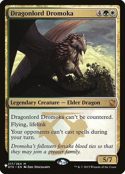Dragonlord Dromoka – The List