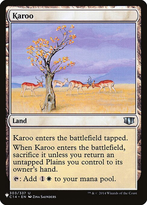 Karoo – The List