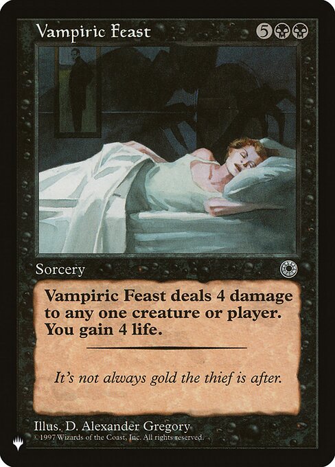 Vampiric Feast – The List
