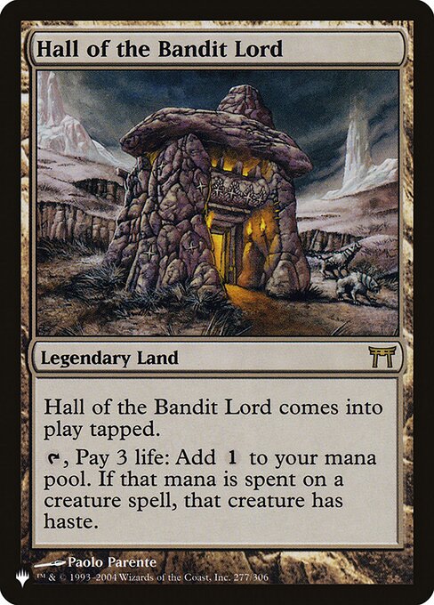 Hall of the Bandit Lord – The List