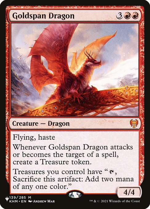 Goldspan Dragon – The List