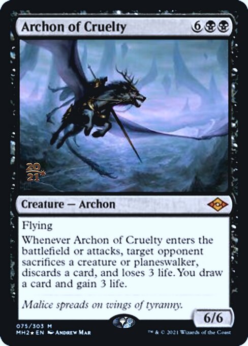 Archon of Cruelty – PR Foil
