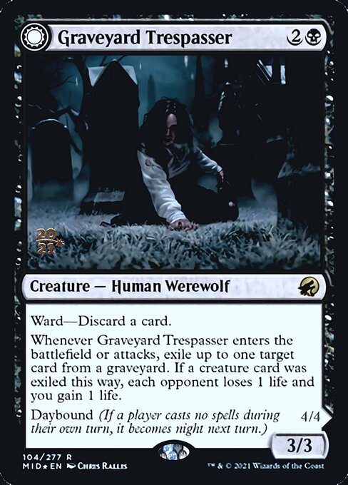 Graveyard Trespasser // Graveyard Glutton – PR Foil