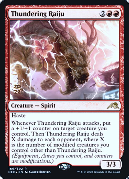 Thundering Raiju – PR Foil