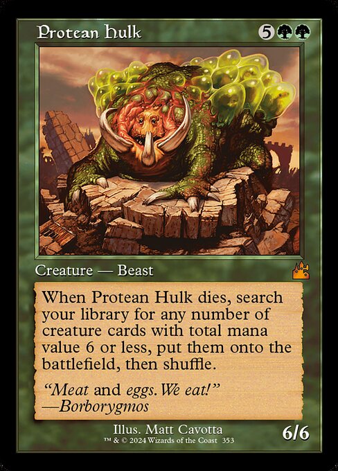 Protean Hulk – Retro Frame – Foil
