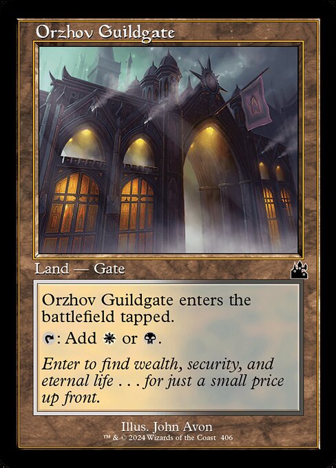Orzhov Guildgate – Retro Frame