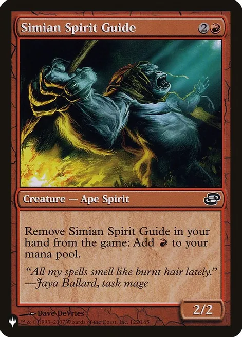 Simian Spirit Guide – The List
