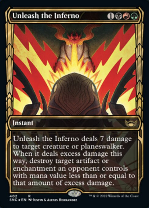 Unleash the Inferno – Gilded Foil