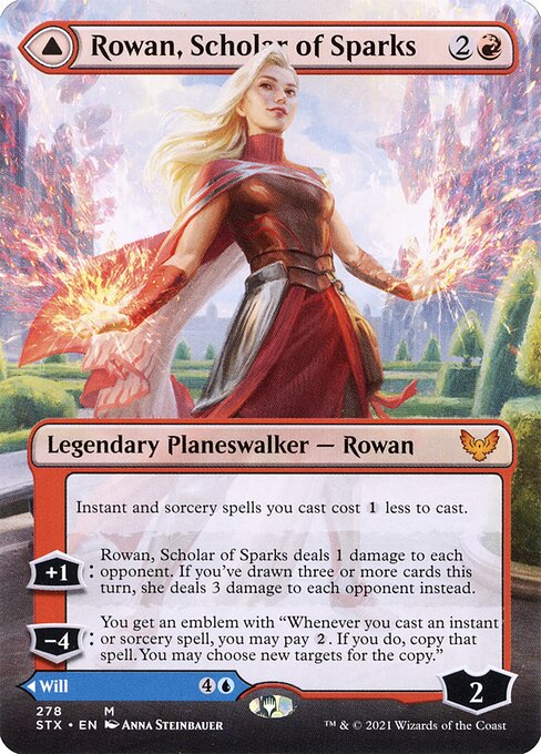 Rowan, Scholar of Sparks // Will, Scholar of Frost – Japanese