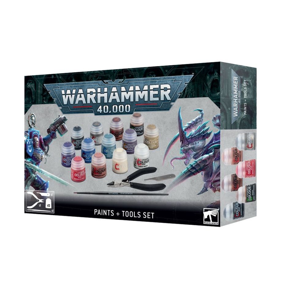 Warhammer: 40,000 – Paints + Tools Set