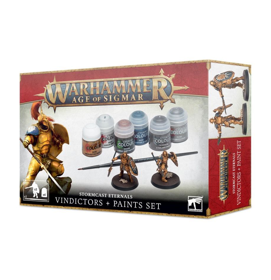 Warhammer: Age of Sigmar – Stormcast Eternals – Vindictors + Paint Set
