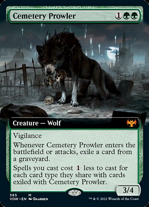 Cemetery Prowler – Extended Art