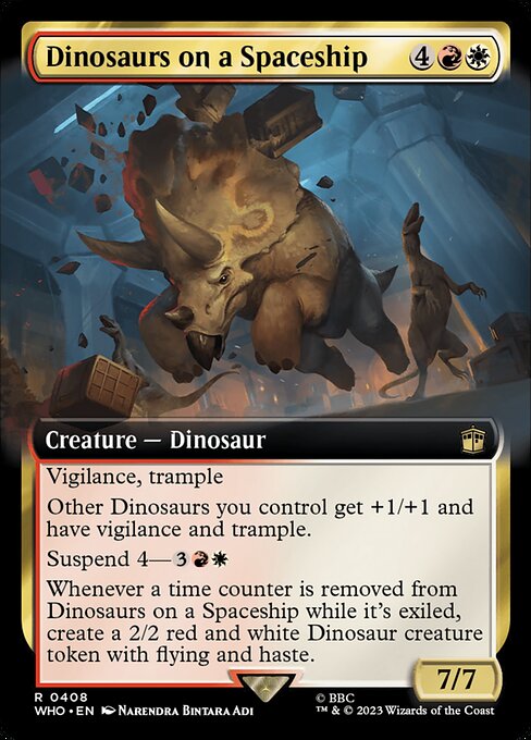Dinosaurs on a Spaceship – Extended Art