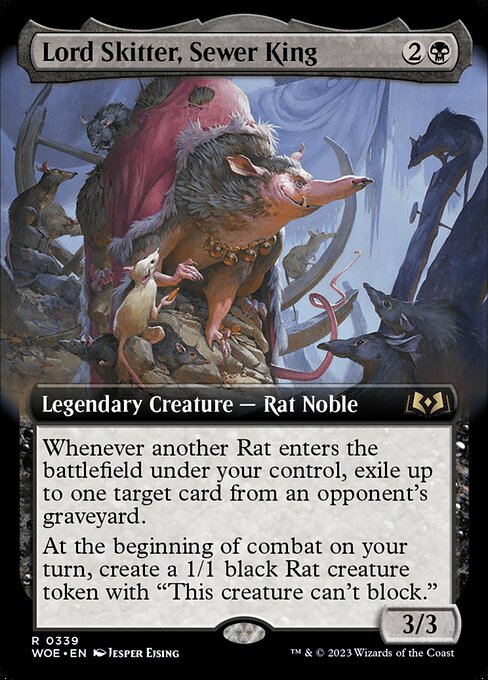 Lord Skitter, Sewer King – Extended Art